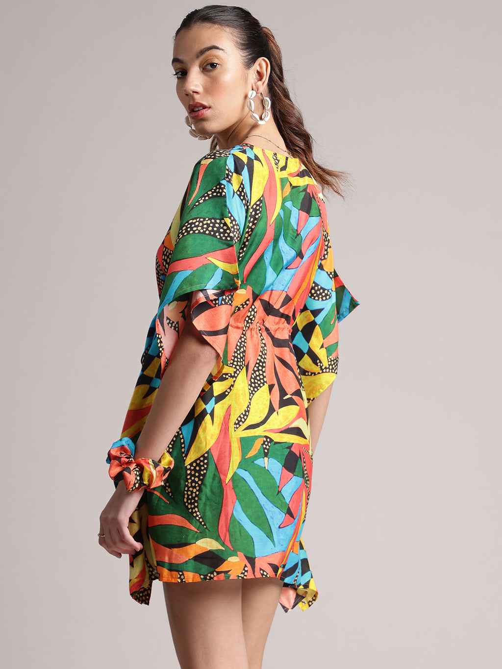 Zaccai Women's Black Muslin Tropical Dress | Grocsy