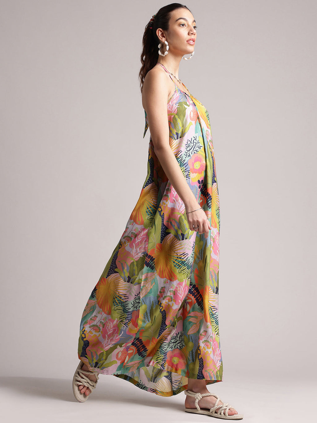 Zaccai Women's Multi Muslin Tropical Dress | Grocsy