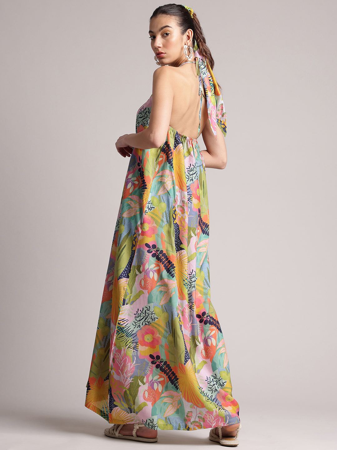 Zaccai Women's Multi Muslin Tropical Dress | Grocsy