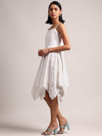 Zaccai Women's White Cambric Schiffli Dress | Grocsy