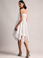 Zaccai Women's White Cambric Schiffli Dress | Grocsy
