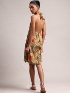 Zaccai Women's Multi Cotton Linen Floral Dress | Grocsy