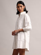 Zaccai Women's White Cambric Schiffli Dress | Grocsy