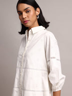 Zaccai Women's White Cambric Schiffli Dress | Grocsy