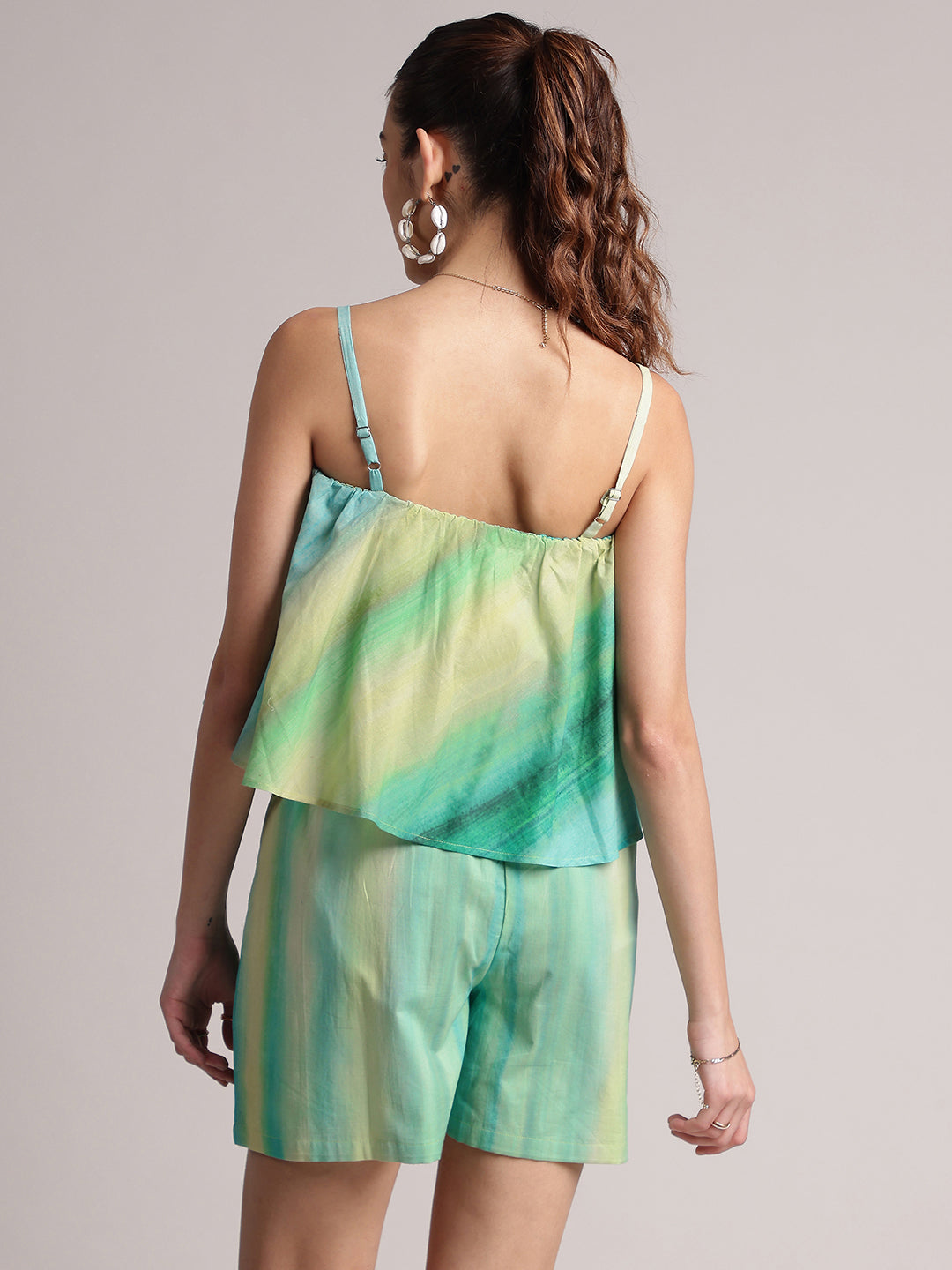 Zaccai Women's Multi Cambric Abstract Jumpsuit | Grocsy