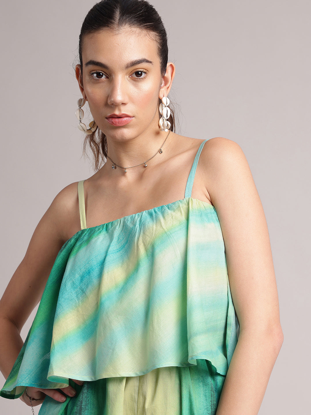 Zaccai Women's Multi Cambric Abstract Jumpsuit | Grocsy