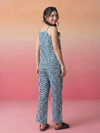 Janasya Off White Straight Cotton Pant Co-ord Sets | Grocsy