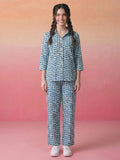 Janasya Off White Straight Cotton Pant Co-ord Sets | Grocsy