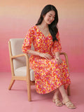 Janasya Multi Fit & Flare Cotton Dress | Grocsy