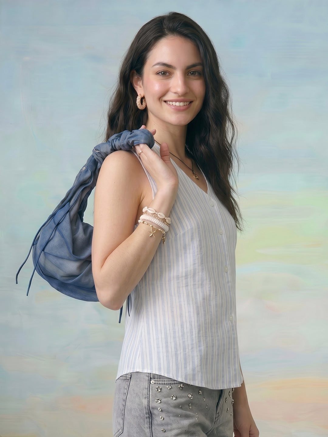 Janasya White Straight Cotton Top | Grocsy