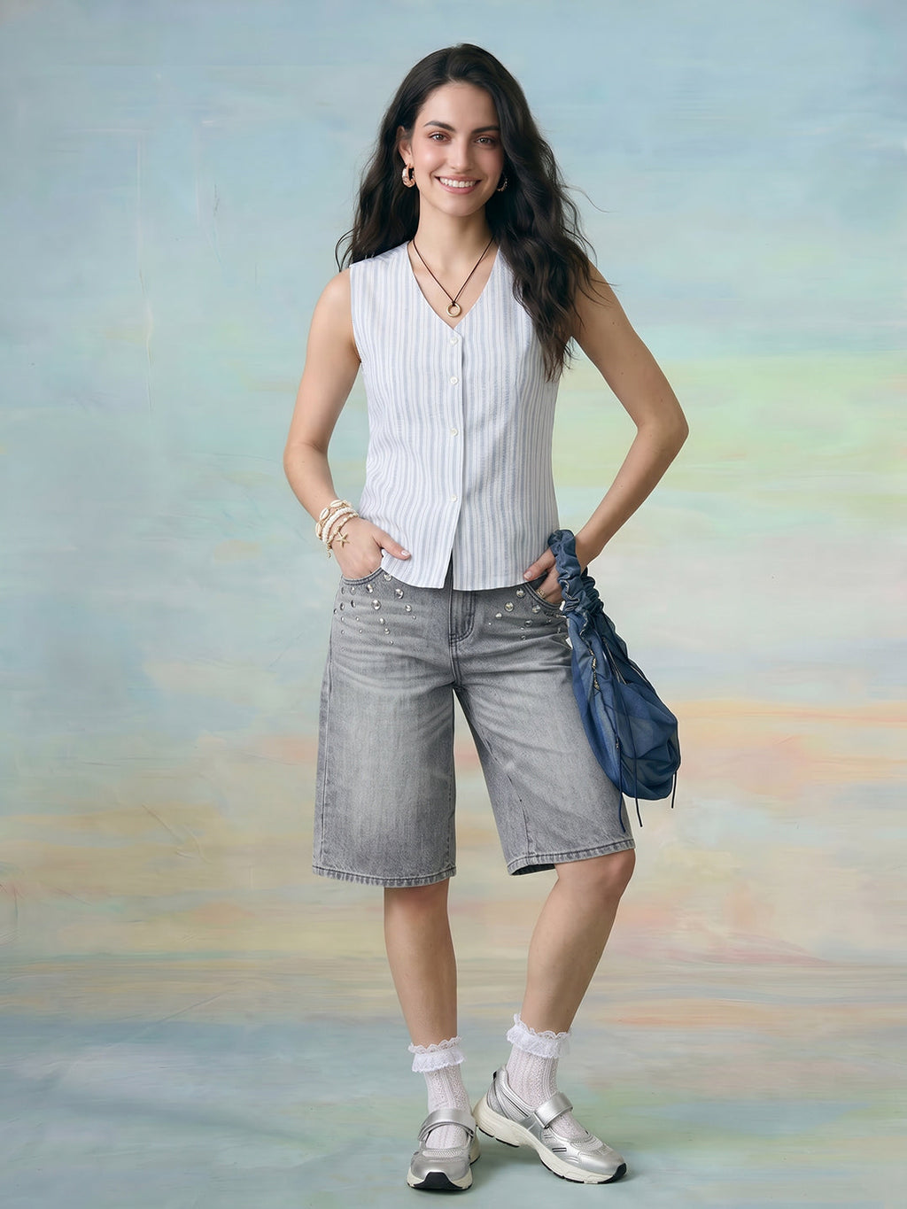 Janasya White Straight Cotton Top | Grocsy