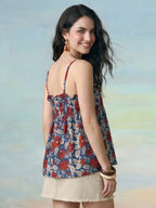 Janasya Multi Peplum Cotton Top | Grocsy