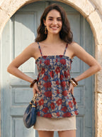 Janasya Multi Peplum Cotton Top | Grocsy