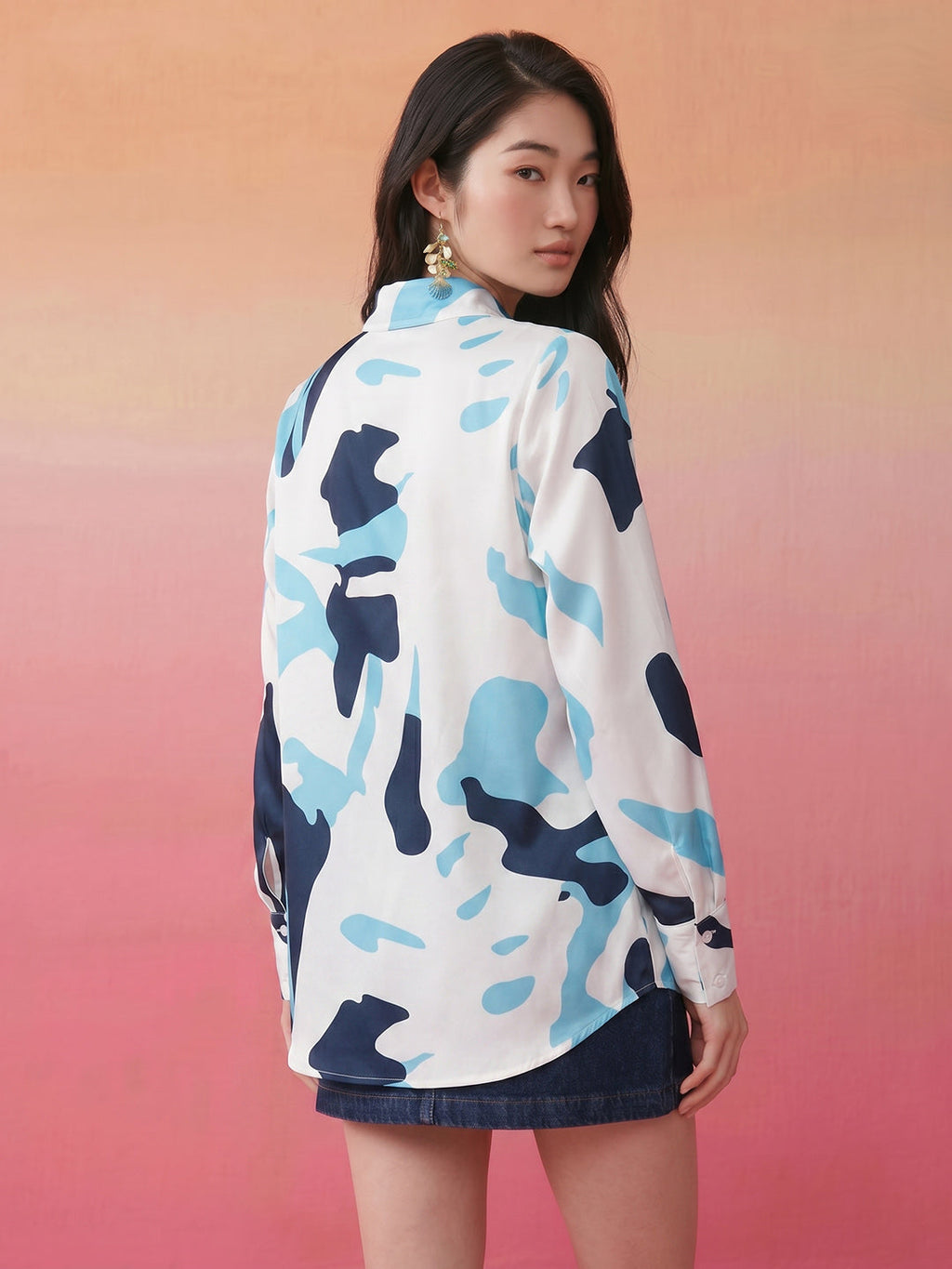 Janasya Off White Shirt Satin Top | Grocsy