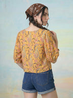 Janasya Multi Crop Rayon Blend Top | Grocsy