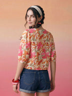 Janasya Multi Crop Rayon Blend Top | Grocsy