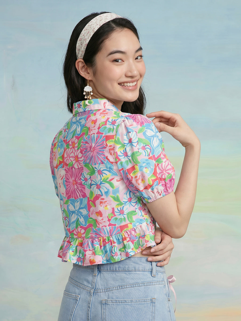 Janasya Multi Crop Crepe Top | Grocsy
