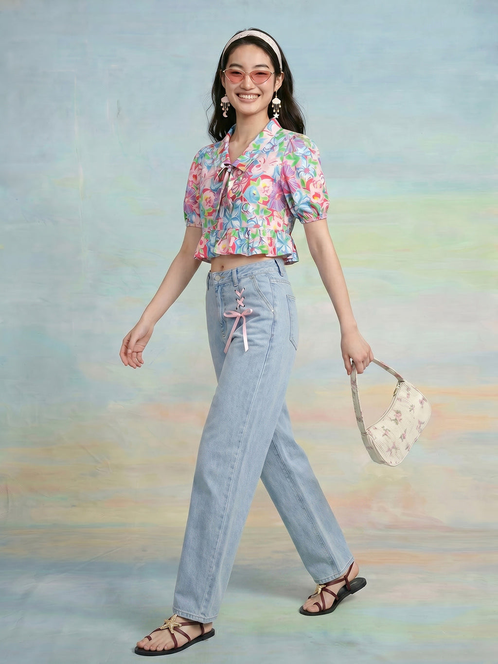 Janasya Multi Crop Crepe Top | Grocsy