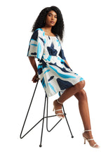 Zaccai Women's Off White Satin Abstract Dress | Grocsy