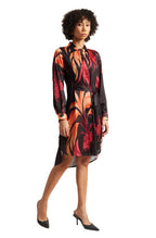 Zaccai Women's Black Satin Abstract Dress | Grocsy