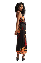 Zaccai Women's Black Satin Abstract Dress | Grocsy