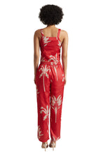 Zaccai Women's Red Satin Printed Co-ord Set | Grocsy