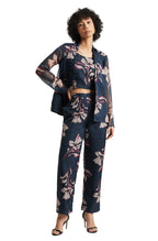 Zaccai Women's Navy Organza Floral Co-ord Set | Grocsy