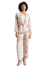 Zaccai Women's Beige Organza Floral Co-ord Set | Grocsy