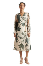 Zaccai Women's Cream Organza Floral Dress | Grocsy