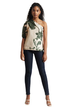 Zaccai Women's Cream Organza Floral Top | Grocsy