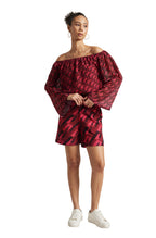 Zaccai Women's Pink Georgette Geometric Co-ord Set | Grocsy