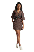 Zaccai Women's Black Georgette Geometric Co-ord Set | Grocsy