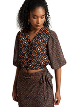 Zaccai Women's Black Georgette Geometric Co-ord Set | Grocsy
