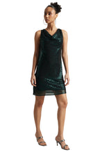 Zaccai Women's Black Poly Elastane Sequined Dress | Grocsy