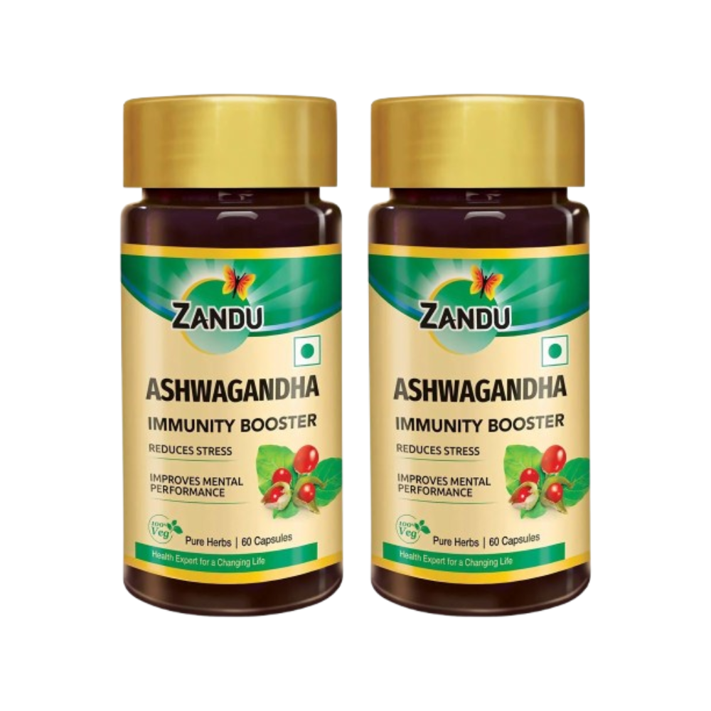 Zandu Ashwagandha Immunity Booster Capsules | Grocsy