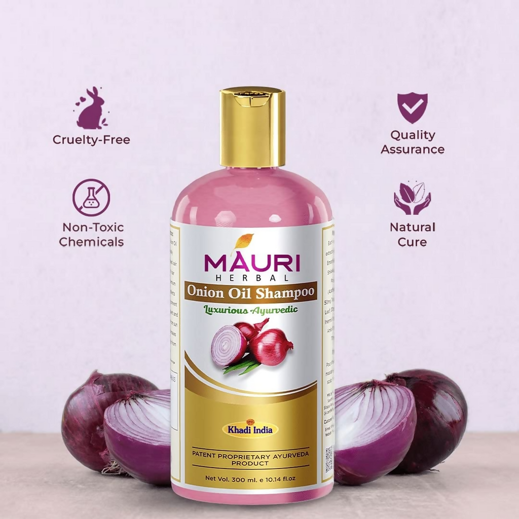 Khadi Mauri Herbal Onion Oil Shampoo | Grocsy