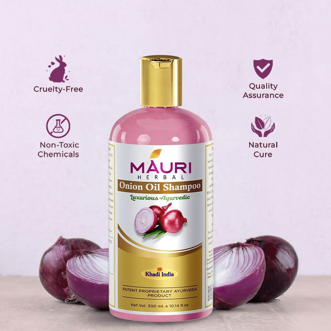 Khadi Mauri Herbal Onion Oil Shampoo | Grocsy
