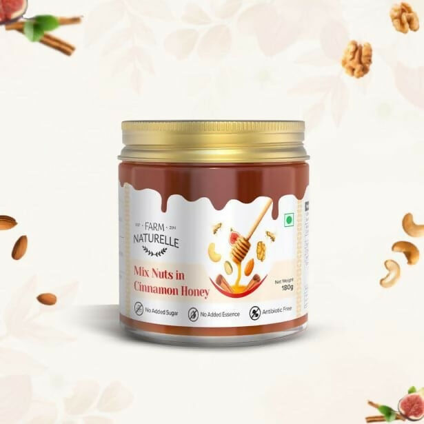 Farm Naturelle Mixed Nuts in Cinnamon Honey - Healthy Snack | Grocsy