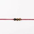 Indianvibez Bodh Success Shield Real Crystal Stone Rakhi | Grocsy