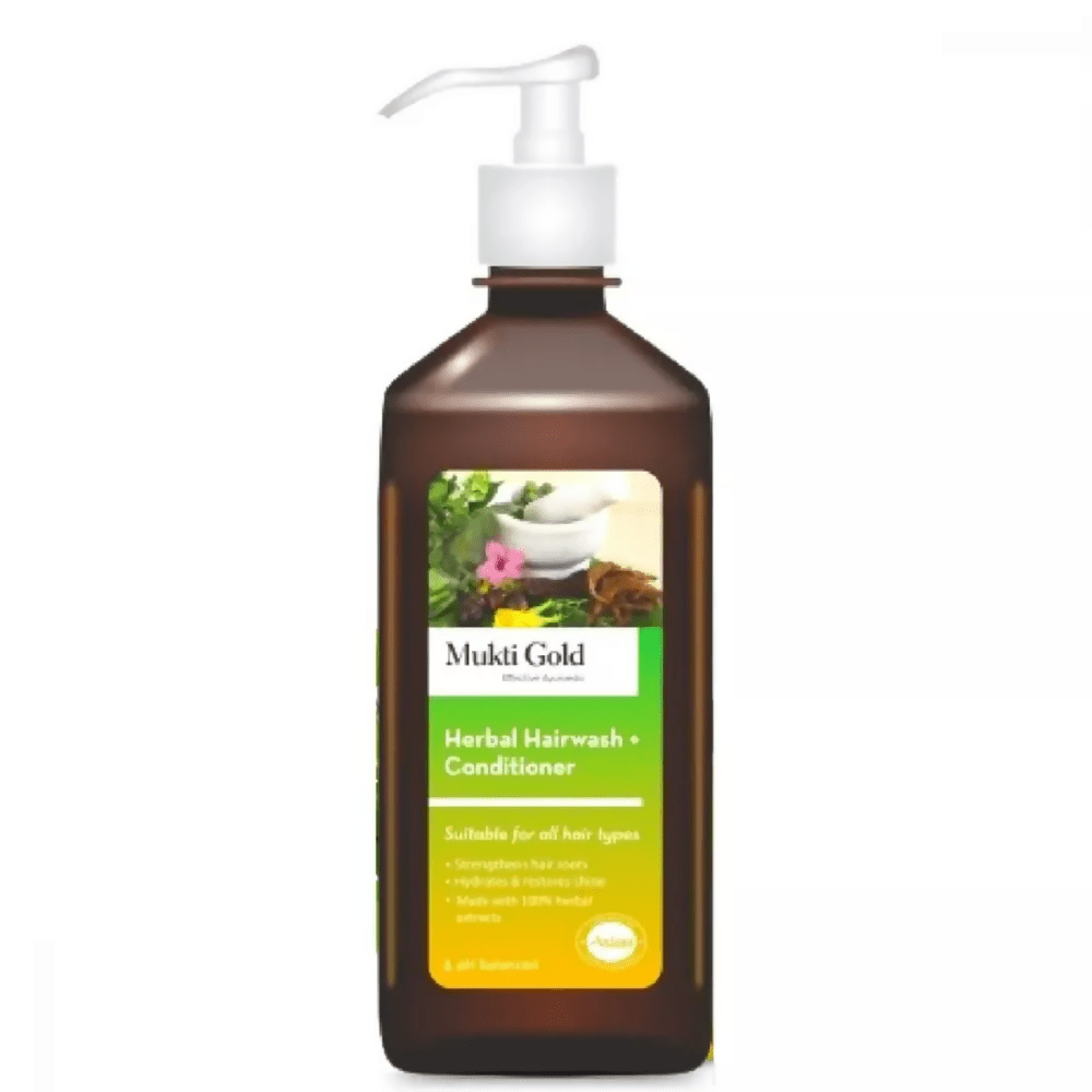 Axiom Mukti Gold Herbal Hair Wash + Conditioner | Grocsy