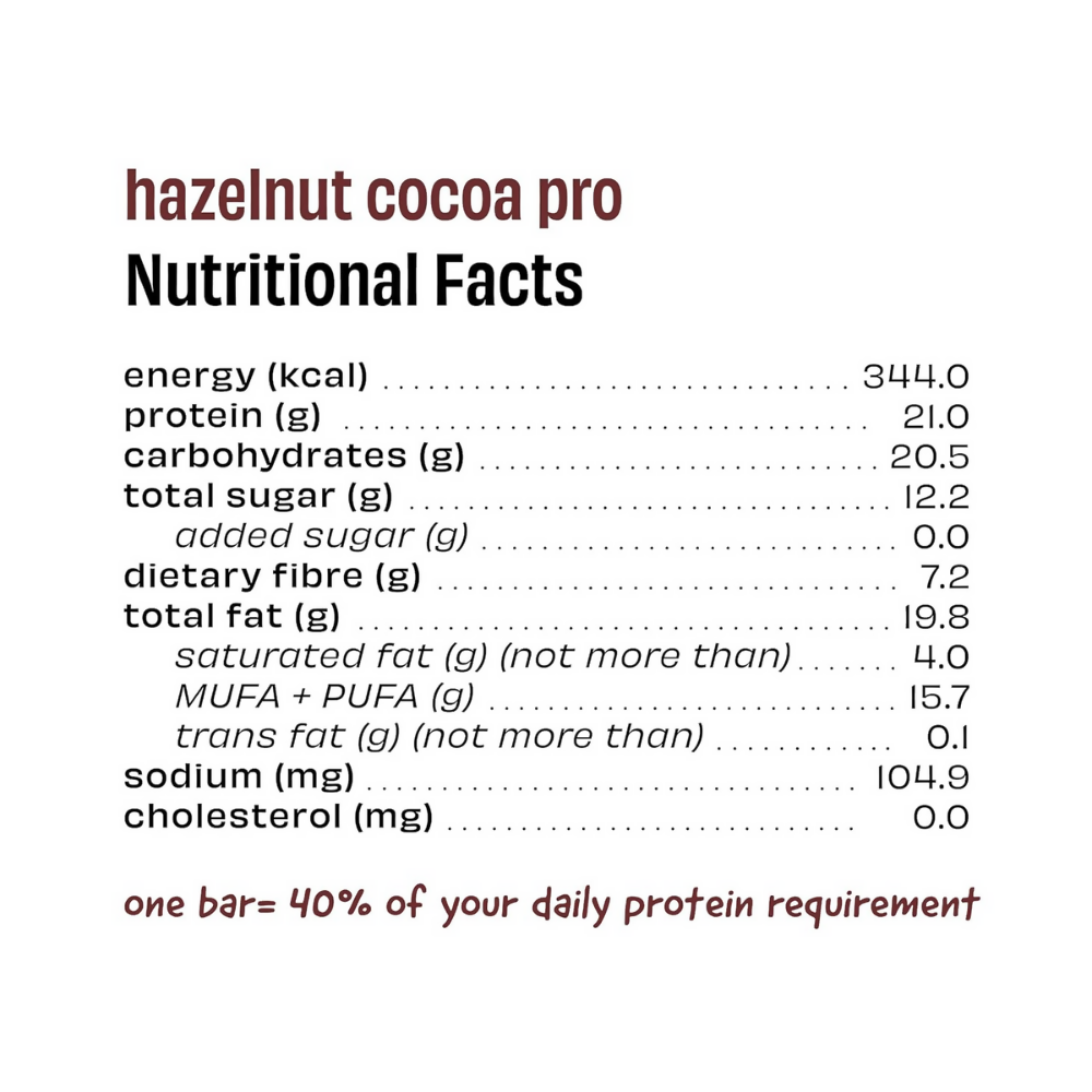 The Whole Truth High Protein Hazelnut Cocoa Protein Bar | Grocsy