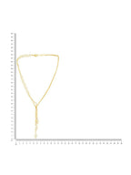 Beaded Pearl Drop One-Sided Layered Necklace - Ruby Raang | Grocsy