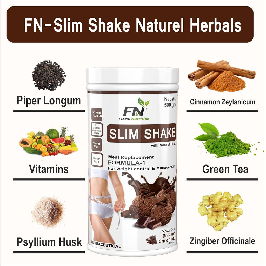 Floral Nutrition Slim Shake Belgium Chocolate Flavor | Grocsy