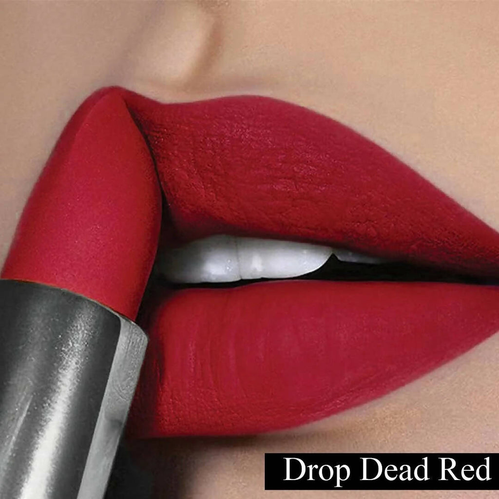 FLiCKA Wear Me Everywhere Creamy Matte Lipstick Drop Dead Red | Grocsy