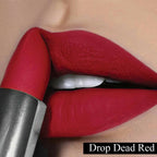 FLiCKA Wear Me Everywhere Creamy Matte Lipstick Drop Dead Red | Grocsy