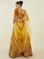 Tulsi Art Captivating Yellow Sequins Art Silk Haldi Wear Lehenga Choli | Grocsy