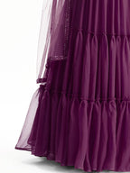 Tulsi Art Lovely Purple Georgette Engagement Wear Lehenga With Sequins Choli | Grocsy