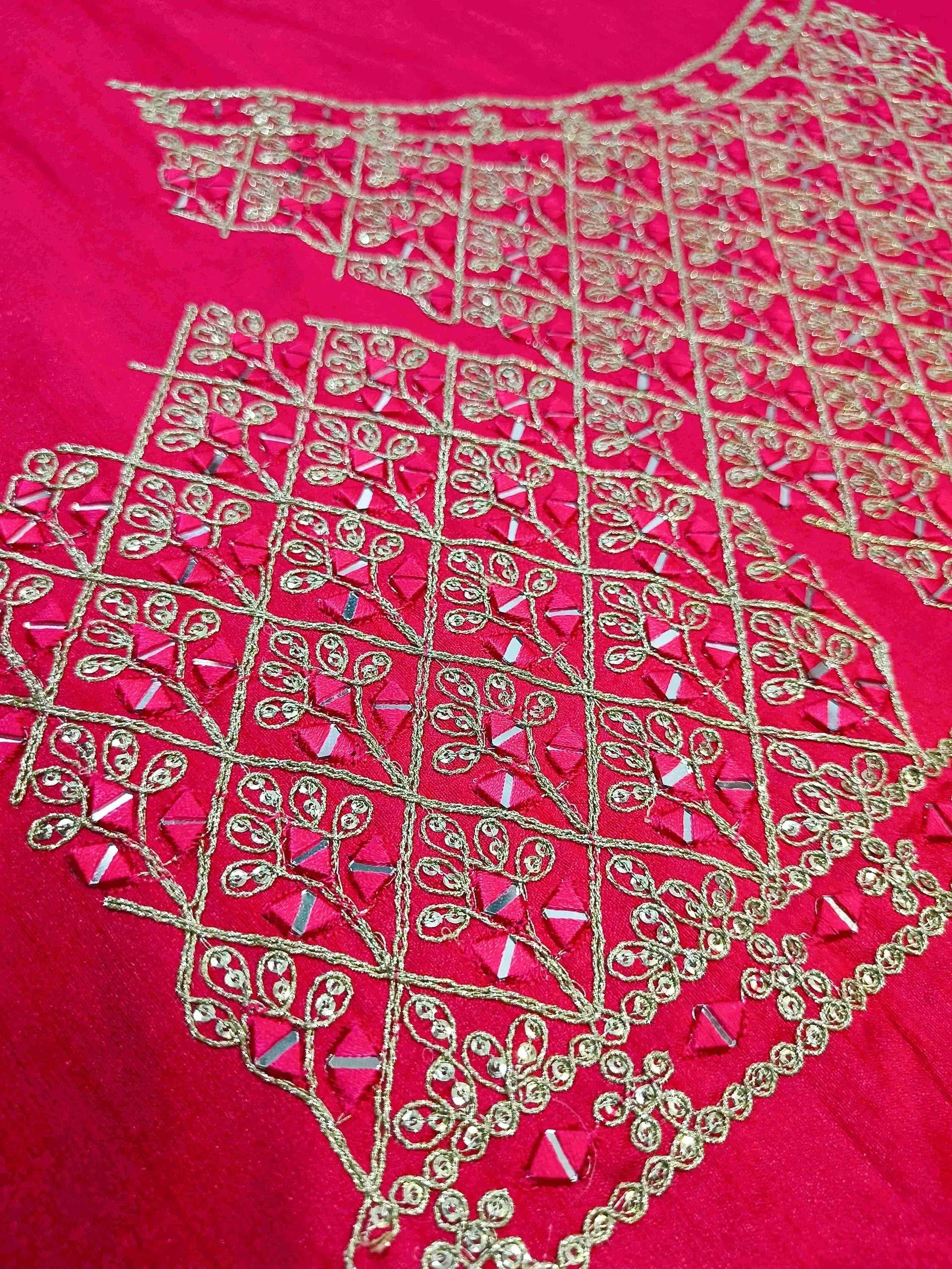Tulsi Art Enchanting Pink Sequins Georgette Sangeet Wear Lehenga Choli | Grocsy