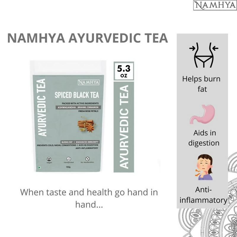 Namhya Ayurvedic Spiced Black Tea- Natural Immunity Booster | Grocsy
