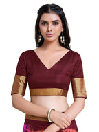 Mimosa Women's Banarasi Silk Multicolor Saree | Grocsy